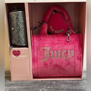 Juicy Couture Big Spender Gift Set in Hot Pink. Purse. Handbag